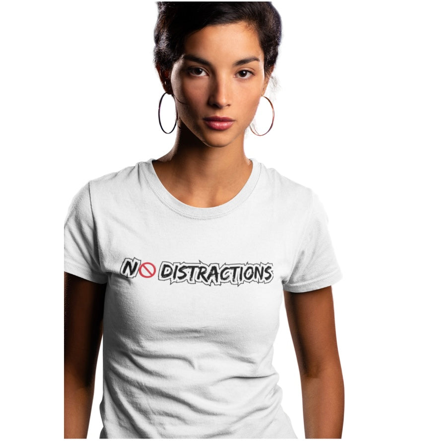 Quote No Distractions Tee
