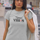Camiseta enfocada de visión de túnel